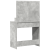 Masă de Toaletă Gri beton 79 x 41 x 135 cm Lemn compozit GartenMobel Dekor