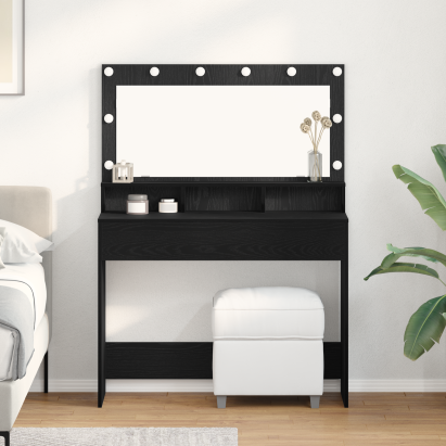 Masă de toaletă Stejar negru 100 x 41 x 135 cm Lemn compozit GartenMobel Dekor