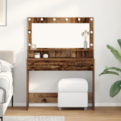 Masă de toaletă Lemn vechi 100 x 41 x 135 cm Lemn compozit GartenMobel Dekor