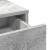 Masă de toaletă Gri beton 79 x 41 x 140 cm Lemn compozit GartenMobel Dekor