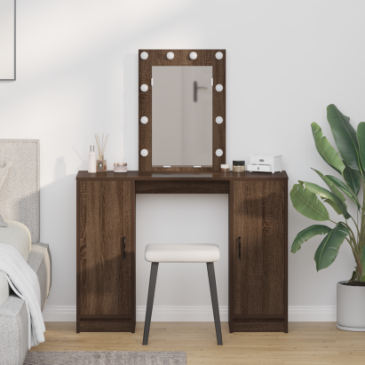 Masă de Machiaj cu ușă Maro 102 x 33 x 135 cm Lemn compozit GartenMobel Dekor