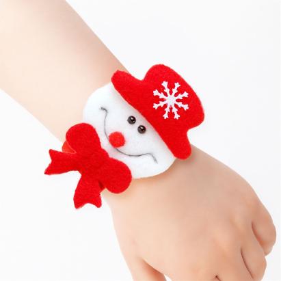 Decorațiune de Crăciun – brățară / accesoriu pentru coc – om de zăpadă – 21 x 8 cm Best CarHome