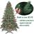 Brad Artificial Praga cu Fructe Rosii 946 Ramuri 3D PE si 2D PVC Verde/Alb 230 cm