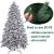 Brad Artificial Snowy Nins cu Zapada 551 Ramuri 3D PE si 2D PVC Alb/Verde 200 cm