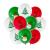 Set baloane de Crăciun – roșu, alb, verde – cu motive festive – 10 bucăți / pachet Best CarHome
