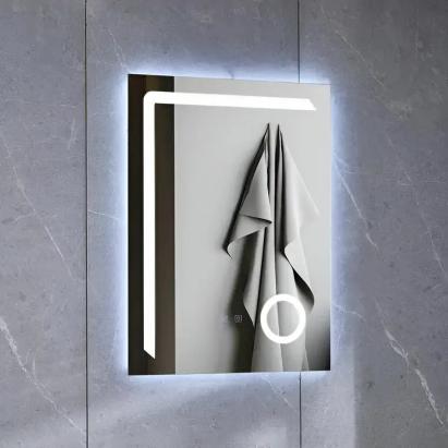 Oglinda LED Rectangulara, 60x80cm, Linea Touch, Sistem Dezaburire, Dimabila ModernLight Concept