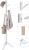 VASAGLE Cuier din lemn masiv, 8 carlige, ajustabil pe 3 inaltimi, design tip copac, 57x175 cm, alb Household NewTrend