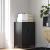 SONGMICS Dulap birou metalic cu 2 usi si sistem de inchidere, multifunctional cu rafturi reglabile, 40x80x90 cm, negru Household NewTrend