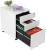 SONGMICS Dulap mobil tip rollbox pentru birouri, din otel, sertar cu sina dosare A4, 39x52x60 cm, alb Household NewTrend