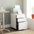 SONGMICS Dulap mobil tip rollbox pentru birouri, din otel, sertar cu sina dosare A4, 39x52x60 cm, alb Household NewTrend