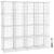 SONGMICS Organizator cu 16 cuburi modulare de depozitare, configurabil, metalic, 123x31x123cm, alb Household NewTrend