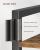 VASAGLE Biblioteca cu 6 rafturi, etajera stil industrial, PAL si cadru metalic, 30x80x186 cm, maro rustic Household NewTrend