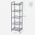 SONGMICS Etajera metalica 5 niveluri, raft ajustabil, pentru baie, bucatarie sau living, 38x30x128 cm, negru Household NewTrend