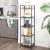 SONGMICS Etajera metalica 5 niveluri, raft ajustabil, pentru baie, bucatarie sau living, 38x30x128 cm, negru Household NewTrend