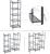 SONGMICS Etajera metalica 5 niveluri, raft ajustabil, pentru baie, bucatarie sau living, 38x30x128 cm, negru Household NewTrend