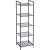 SONGMICS Etajera metalica 5 niveluri, raft ajustabil, pentru baie, bucatarie sau living, 38x30x128 cm, negru Household NewTrend