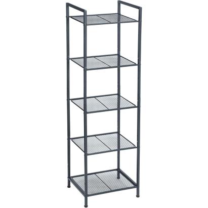 SONGMICS Etajera metalica 5 niveluri, raft ajustabil, pentru baie, bucatarie sau living, 38x30x128 cm, negru Household NewTrend