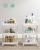 SONGMICS Carucior cu 3 niveluri, rafturi etajate detasabile, roti pivotante 360°, cadru metalic, 42x24x61 cm, alb Household NewTrend