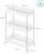 SONGMICS Carucior cu 3 niveluri, rafturi etajate detasabile, roti pivotante 360°, cadru metalic, 42x24x61 cm, alb Household NewTrend