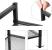 SONGMICS Etajera pantofi 3 niveluri, metalica, suprapozabila, 68x30x53 cm, negru Household NewTrend