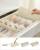 SONGMICS Organizator lenjerie set 8 cutii pliabile din material textil, pentru sertare si dulap, bej Household NewTrend