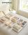 SONGMICS Organizator lenjerie set 8 cutii pliabile din material textil, pentru sertare si dulap, bej Household NewTrend