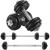 SONGMICS Set gantere reglabile 30 kg din fonta, 12 discuri, cu bara extensibila Household NewTrend