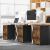 VASAGLE Dulap birou tip rollbox cu 2 sertare pentru documente A4, cu roti, stil industrial, 42x40x70 cm, maro rustic Household NewTrend
