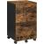 VASAGLE Dulap birou tip rollbox cu 2 sertare pentru documente A4, cu roti, stil industrial, 42x40x70 cm, maro rustic Household NewTrend