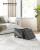 SONGMICS Taburet depozitare pliabil cu picioare din lemn, capitonat cu tesatura tip in, 40x32x34 cm, gri inchis Household NewTrend