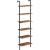 VASAGLE Etajera tip scara 6 rafturi, PAL si cadru metalic, 60x30x205 cm, maro rustic Household NewTrend
