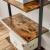VASAGLE Etajera tip scara 6 rafturi, PAL si cadru metalic, 60x30x205 cm, maro rustic Household NewTrend