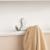 SONGMICS Cuier perete cu raft, 4 carlige duble metalice, MDF, 42x11x15 cm, alb Household NewTrend