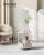 VASAGLE Masuta de cafea rotunda cu cos de stofa, stil modern, 45x50cm, bej Household NewTrend