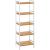 SONGMICS Etajera bambus 5 rafturi, pentru baie, bucatarie sau living, 45x32x142 cm, alb natur Household NewTrend