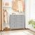 SONGMICS Comoda cu 8 sertare din material textil, cadru metalic si blat MDF, 80x30x81 cm, gri si alb Household NewTrend