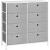 SONGMICS Comoda cu 8 sertare din material textil, cadru metalic si blat MDF, 80x30x81 cm, gri si alb Household NewTrend