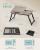 SONGMICS Masa laptop sau mic dejun cu picioare pliabile, din bambus, blat reglabil pe unghi si inaltime, 68x35x32 cm Household NewTrend