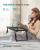 SONGMICS Masa laptop sau mic dejun cu picioare pliabile, din bambus, blat reglabil pe unghi si inaltime, 68x35x32 cm Household NewTrend
