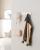 SONGMICS Cuier perete cu 4 carlige duble metalice, MDF, montaj pe perete, 40x8 cm, alb Household NewTrend
