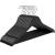 SONGMICS Umerase lemn set 10 bucati, cu bara pantalon antialunecare, carlig rotativ 360°, 45x23 cm, negru Household NewTrend