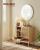 VASAGLE Raft pantofi 3 usi cu aspect ratan, cadru PAL si picioare metalice, stil boho, 80x35x70 cm, stejar bej Household NewTrend