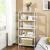 SONGMICS Etajera 5 niveluri, din bambus, pozitii reglabile, multifunctionala pentru bucatarie sau hol, 60x26x130 cm, alb Household NewTrend