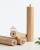VASAGLE Cuier tip copac din lemn masiv, cu 8 carlige si baza patrata, 30x30x176 cm, bej natural Household NewTrend