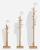 VASAGLE Cuier tip copac din lemn masiv, cu 8 carlige si baza patrata, 30x30x176 cm, bej natural Household NewTrend