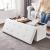 SONGMICS Taburet pliabil cu spatiu de depozitare, 3 locuri, imitatie piele, 110x38x38 cm, alb Household NewTrend