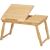 SONGMICS Masuta laptop sau mic dejun, din bambus, reglabila pe inaltime si unghi, cu sertar lateral, 68x35x22-32 cm, natural Household NewTrend