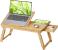 SONGMICS Masuta laptop sau mic dejun, din bambus, reglabila pe inaltime si unghi, cu sertar lateral, 68x35x22-32 cm, natural Household NewTrend
