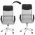 Scaun de birou ergonomic cu reglaj pe inaltime, material tip mesh si ecopiele, 58x60x117 cm, gri Household NewTrend