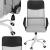 Scaun de birou ergonomic cu reglaj pe inaltime, material tip mesh si ecopiele, 58x60x117 cm, gri Household NewTrend